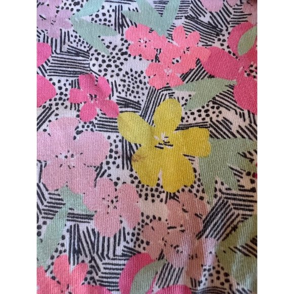 Circo 5T Strappy Girls Sleeveless Dress Pink Yellow Flowers Tropical Summer - Picture 9 of 9